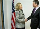 US-Aussenministerin Hillary Clinton und NATO-Generalsekretär Anders Fogh Rasmussen.