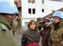 UNO-Blauhelme sorgen für die Sicherheit im Kosovo.