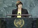 Micheline Calmy-Rey vor dem UNO-Sicherheitsrat.