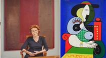 Emily Fisher Landau vor ihrem Gemälde Mark Rothko «Untitled» (1958) und der Picasso «Femme à la montre» (1932).