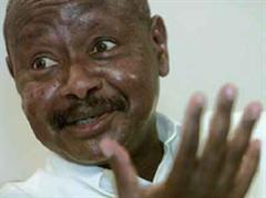 Nach Aussagen seines Parteisprechers kam Museveni auf 63 Prozent der Stimmen.