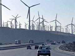 Windräder, wie hier in Kalifornien, kommen auch der Stahlindustrie zugute.