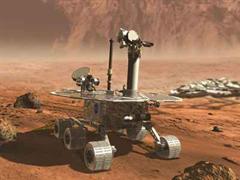 Der Mars-Roboter Opportunity: Er soll Hinweise für Wasservorkommen auf dem Mars finden.