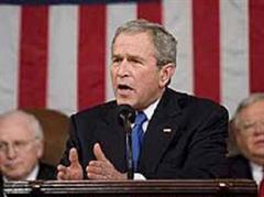 George W. Bush: «Alle Optionen bleiben auf dem Tisch.»