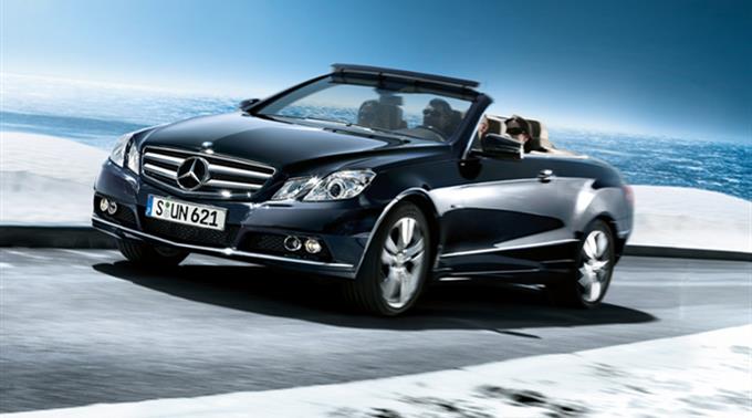 Eines der neueren Cabriolet-Modelle: Die Mercedes E-Klasse.