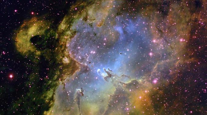Der «Eagle-Nebula» = Adler-Nebel oder M16 im Sternbild der Schlange.