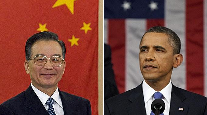 Obama und Wen erörterten Territorialstreit und Wirtschaft.