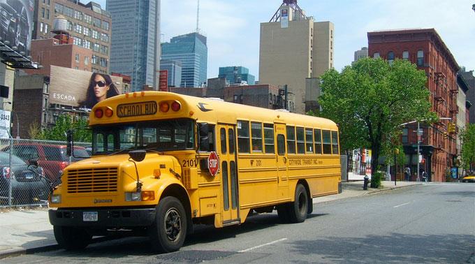 DEin klassischer Schulbus in New York. (Archivbild)